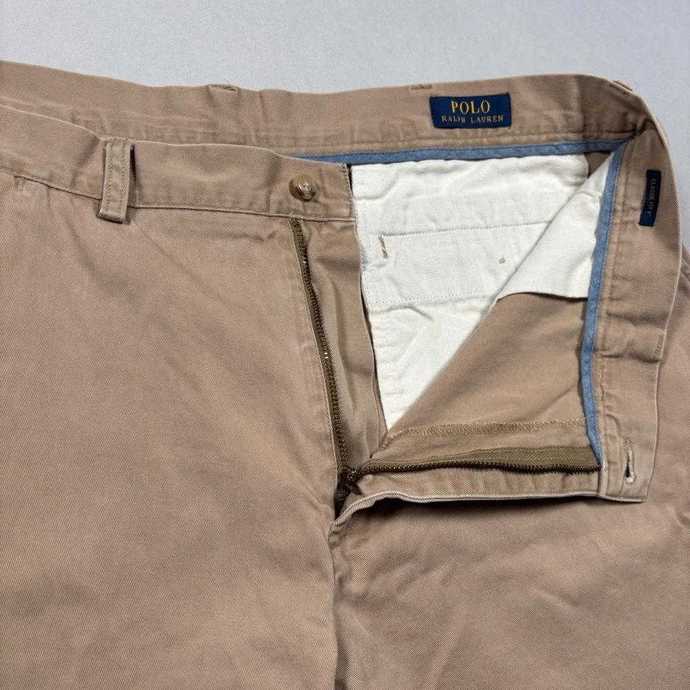 Polo Ralph Lauren Chino Shorts Mens 38 Tan Classic Fit 9